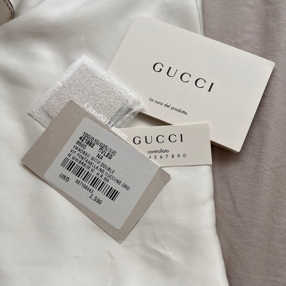 Auth Gucci White Sylvie Small Bag - Excellent condition - Picture 15 of 16